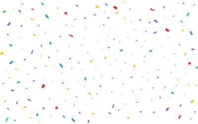 Красочные конфетти, падающие на фестиваль
