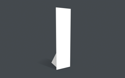 Reklamní stojan Low-poly 3D model