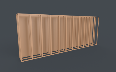 Support publicitaire Low-poly modèle 3D