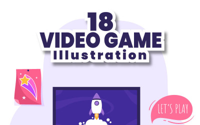 18 Videospelsillustration