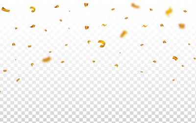 Golden Festival Tinsel and Confetti