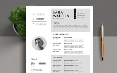 Modèle de CV minimaliste 2