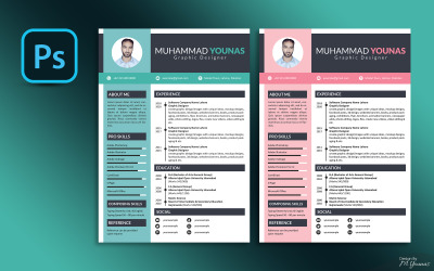 Modèle de CV professionnel | Modèle de CV @DesignYounas