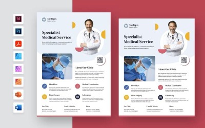 Modèle de Flyer de services médicaux