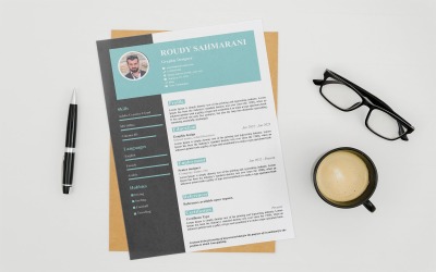 Moderna kreativa CV-designmall