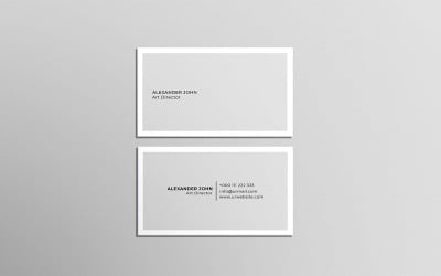 Carte de visite minimaliste simple