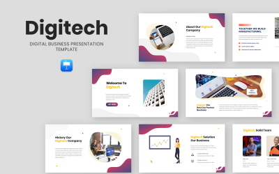Digitech – шаблон доповіді про цифровий бізнес