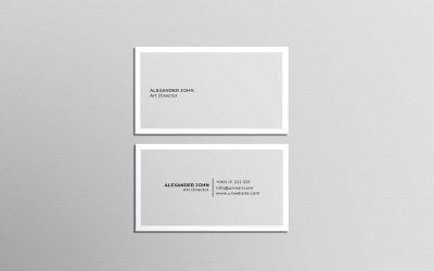 Eenvoudig minimalistisch visitekaartje
