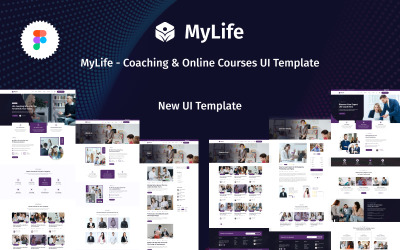 MyLife - Modèle Figma d&amp;#39;interface utilisateur de coaching et de cours en ligne