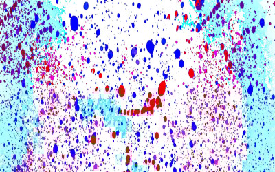 Rote und blaue Spritzer Hintergrundvorlage