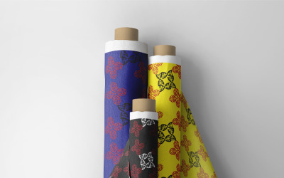 Seamless Pattern Design Floral And Square Template