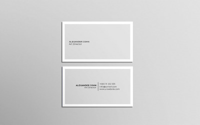 Tarjeta de visita minimalista simple