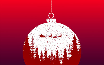 Fundo moderno de feliz natal e feliz ano novo com design moderno