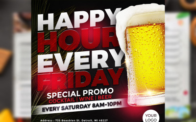GRATIS - Happy Hour - Modello Instagram