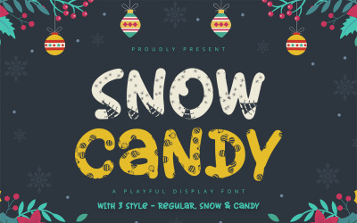 Snow Candy - игривый шрифт дисплея