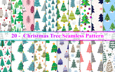 Weihnachtsbaum-nahtloses Muster, Weihnachten-nahtloses Muster