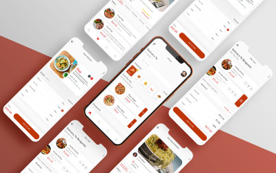 Mobile App-Vorlage für die Lieferung von Lebensmitteln V1.0