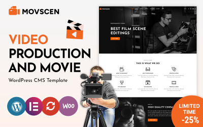 Movscen – тема WordPress для кіностудій і кінематографістів
