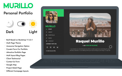 Murillo - CV-mall för personlig portfölj