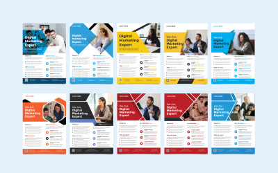 10 Pacote de Design de Folheto Corporativo