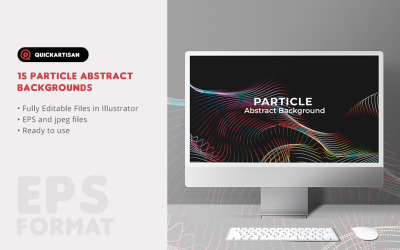 Paquete de fondo abstracto de 15 partículas