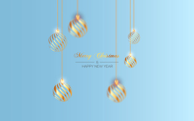 Realistiska färgglada julbollsdekorationer Xmas