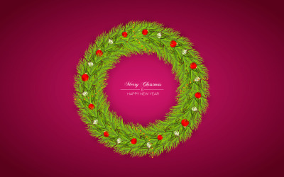 Çam Dalı Tarzı Noel Çelengi
