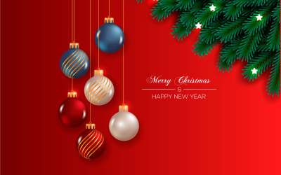 Dekorativa julbollar samlingskoncept