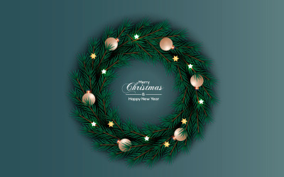 Joyeux Noël Guirlande Vector Décoration Ensemble Texte Joyeux Noël Pour Carte De Voeux De Noël