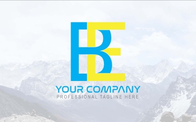 Professionele BE Letter Logo Design-merkidentiteit