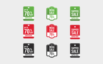 Super Deal 70 procent rabatt märke