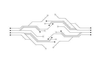 Circuit vector illustratie ontwerp 8