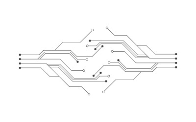 Circuit vector illustration design 8