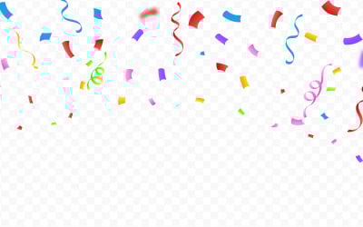 Confetti Vector Festival Achtergrond Elementen Sjabloon