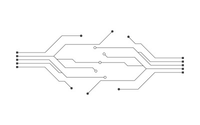 Diseño de ilustración de vector de circuito 10