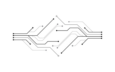 Diseño de ilustración de vector de circuito 11