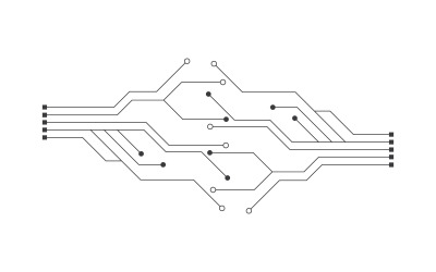 Diseño de ilustración de vector de circuito 7
