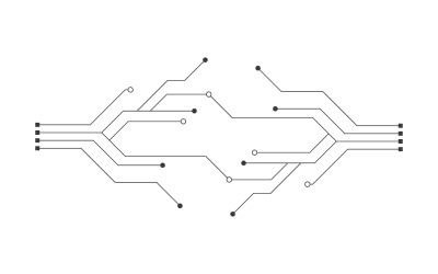 Diseño de ilustración de vector de circuito 9