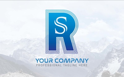 NOVO Design de logotipo de letra RS profissional - Identidade da marca