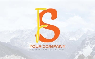Professional FS Letter Logo Design-Brand Identity