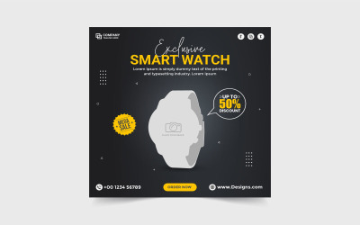 Social-Media-Beitrag zu Smartwatch-Produkten