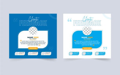 Customer Feedback Template Design Vector