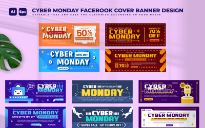 Cyber Monday Banner Design Template V4
