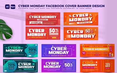 Cyber Monday-Banner-Designvorlage V5
