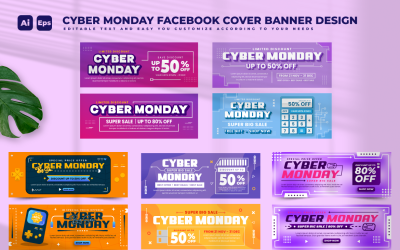 Modelo de Design de Banner Cyber Monday V3