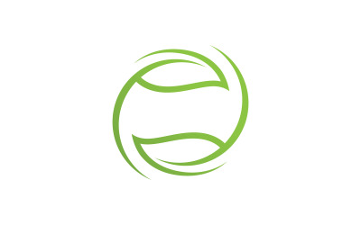 Hoja verde naturaleza elemento vector logo diseño V1