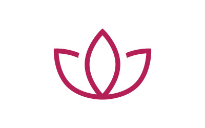 Квітка лотоса векторний логотип template7