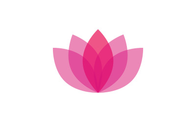 Lotus blomma vektor logotyp mall1