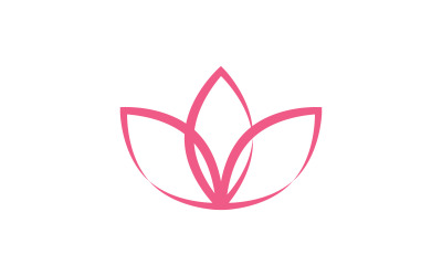 Lotus flower vector logo template2