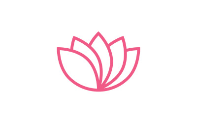 Lotus flower vector logo template4